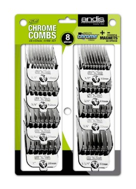 Andis Magnetic Chrome Attachment Combs, Code-65875